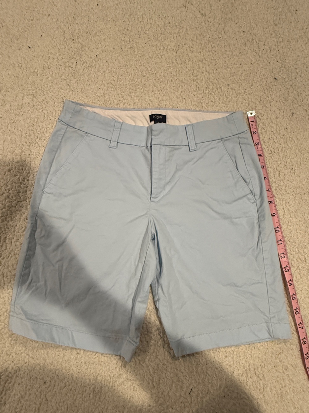 J. Crew Light Blue Flat-Front Men's Shorts